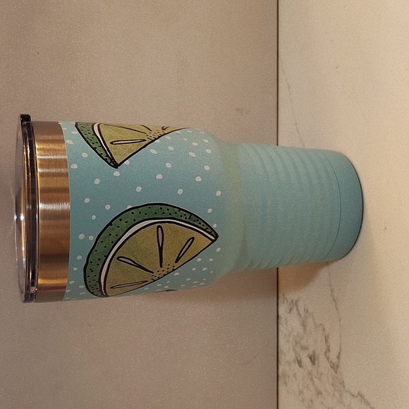 POLAR CAMEL 32 oz Double Wall Insulated Tumbler Cup Lime Slices  Theme - Picture 3 of 5